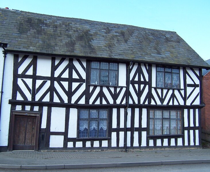 Leominster, full of black and white timber frame houses