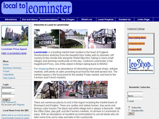 local to Leominster local website